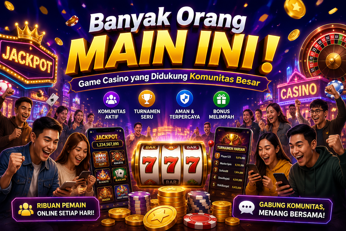 Banyak Orang Main Ini! Game Casino yang Didukung Komunitas Besar