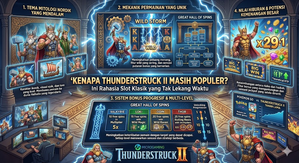 Kenapa Thunderstruck II Masih Populer? Ini Rahasia Slot Klasik yang Tak Lekang Waktu